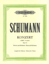 Concerto in a Op. 54 piano sheet music cover